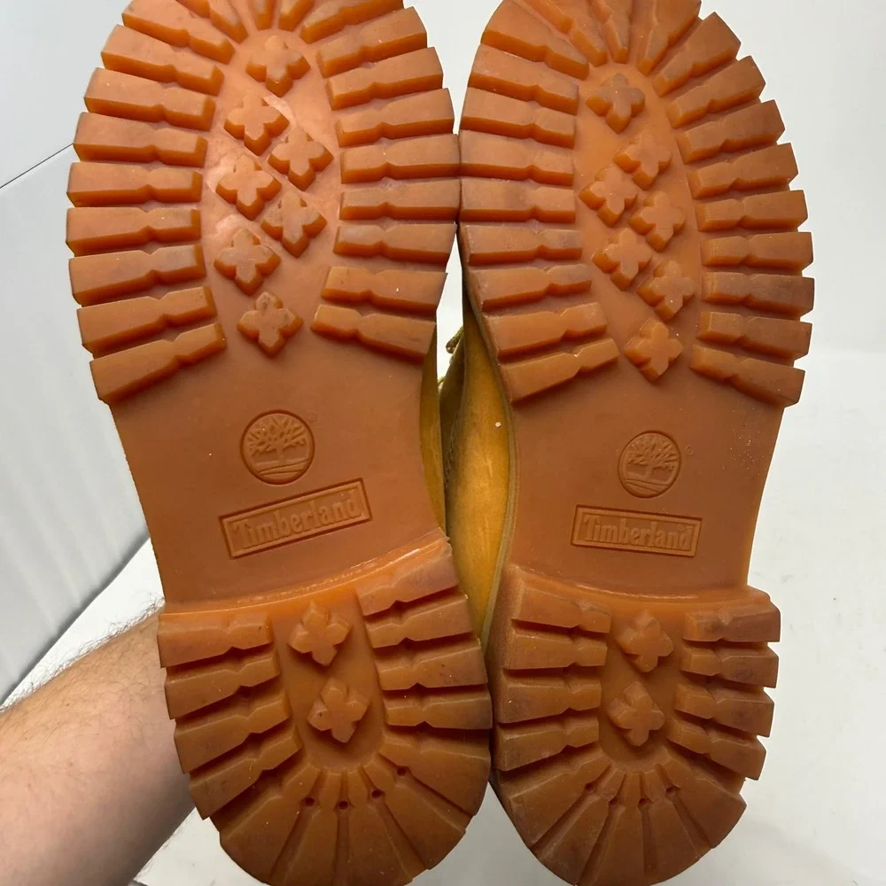 Timberland 6 Inch Premium Waterproof Wheat Nubuck Boots Junior Size 4M 12909